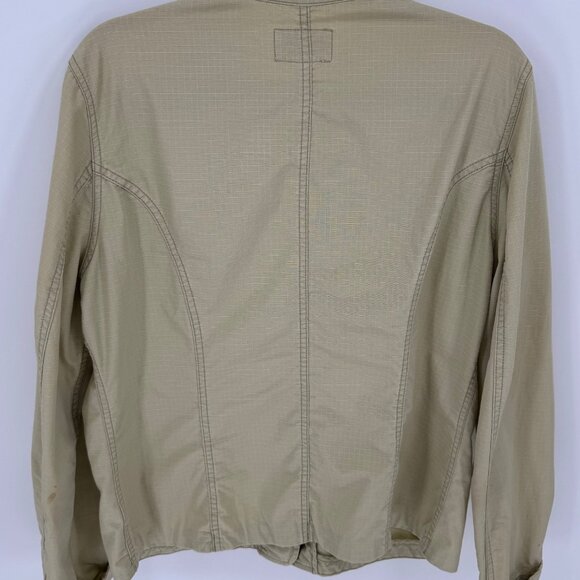 Ralph Lauren Polo Jeans Co. Beige Ripstop Button-Up Utility Jacket - Picture 9 of 15